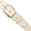 imageLucky Brand Womens Fashion Leather Belt  Stylish  Trend  Classic  Modern  Jean  Pant  Skirt  DressHigh Shine  Cream