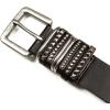 imageLucky Brand Womens Fashion Leather Belt  Stylish  Trend  Classic  Modern  Jean  Pant  Skirt  DressMultiple Keeper Stud Trim  Black