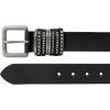 imageLucky Brand Womens Fashion Leather Belt  Stylish  Trend  Classic  Modern  Jean  Pant  Skirt  DressMultiple Keeper Stud Trim  Black