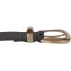 imageLucky Brand Womens Fashion Leather Belt  Stylish  Trend  Classic  Modern  Jean  Pant  Skirt  DressSculpted Buckle  Black