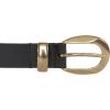 imageLucky Brand Womens Fashion Leather Belt  Stylish  Trend  Classic  Modern  Jean  Pant  Skirt  DressSculpted Buckle  Black