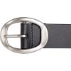 imageLucky Brand Womens Fashion Leather Belt  Stylish  Trend  Classic  Modern  Jean  Pant  Skirt  DressSculpted Center Bar Buckle  Black