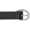 imageLucky Brand Womens Fashion Leather Belt  Stylish  Trend  Classic  Modern  Jean  Pant  Skirt  DressSculpted Center Bar Buckle  Black