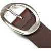 imageLucky Brand Womens Fashion Leather Belt  Stylish  Trend  Classic  Modern  Jean  Pant  Skirt  DressSculpted Center Bar Buckle  Brown