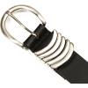 imageLucky Brand Womens Fashion Leather Belt  Stylish  Trend  Classic  Modern  Jean  Pant  Skirt  DressSilver Keeper  Black