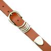 imageLucky Brand Womens Fashion Leather Belt  Stylish  Trend  Classic  Modern  Jean  Pant  Skirt  DressSilver Keeper  Tan