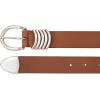 imageLucky Brand Womens Fashion Leather Belt  Stylish  Trend  Classic  Modern  Jean  Pant  Skirt  DressSilver Keeper  Tan