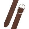 imageLucky Brand Womens Fashion Leather Belt  Stylish  Trend  Classic  Modern  Jean  Pant  Skirt  DressSuede Center Bar  Brown
