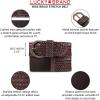 imageLucky Brand Womens Fashion Leather Belt  Stylish  Trend  Classic  Modern  Jean  Pant  Skirt  DressWide Braid  Brown