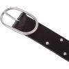 imageLucky Brand Womens Studded Leather Belt  Stylish  Classic  Modern  Jeans  Pants  Skirt  DressCenter Bar Studded  Black