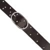 imageLucky Brand Womens Studded Leather Belt  Stylish  Classic  Modern  Jeans  Pants  Skirt  DressCenter Bar Studded  Black