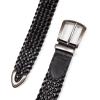imageLucky Brand Womens WesternInspired Leather Belt  Classic  American Heritage  Casual  Vintage  CowboyBraided  Black