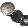 imageLucky Brand Womens WesternInspired Leather Belt  Classic  American Heritage  Casual  Vintage  CowboyGrommet Concho  Black