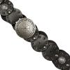 imageLucky Brand Womens WesternInspired Leather Belt  Classic  American Heritage  Casual  Vintage  CowboyGrommet Concho  Black