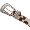 imageLucky Brand Womens WesternInspired Leather Belt  Classic  American Heritage  Casual  Vintage  CowboyHaircalf Western  Spotted Cow