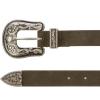 imageLucky Brand Womens WesternInspired Leather Belt  Classic  American Heritage  Casual  Vintage  CowboySuede Western  Olive