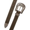 imageLucky Brand Womens WesternInspired Leather Belt  Classic  American Heritage  Casual  Vintage  CowboySuede Western  Olive