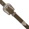 imageLucky Brand Womens WesternInspired Leather Belt  Classic  American Heritage  Casual  Vintage  CowboySuede Western  Olive