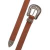 imageLucky Brand Womens WesternInspired Leather Belt  Classic  American Heritage  Casual  Vintage  CowboySuede Western  Tan