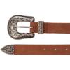 imageLucky Brand Womens WesternInspired Leather Belt  Classic  American Heritage  Casual  Vintage  CowboySuede Western  Tan