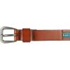 imageLucky Brand Womens WesternInspired Leather Belt  Classic  American Heritage  Casual  Vintage  CowboyTurquoise Beaded  Tan