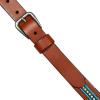 imageLucky Brand Womens WesternInspired Leather Belt  Classic  American Heritage  Casual  Vintage  CowboyTurquoise Beaded  Tan