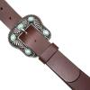 imageLucky Brand Womens WesternInspired Leather Belt  Classic  American Heritage  Casual  Vintage  CowboyTurquoise Stud  Brown