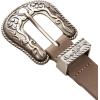 imageLucky Brand Womens WesternInspired Leather Belt  Classic  American Heritage  Casual  Vintage  CowboyWestern Buckle and Tip  Sand