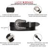 imageLucky Brand Womens WesternInspired Leather Belt  Classic  American Heritage  Casual  Vintage  CowboyWestern Buckle and Tip  Sand