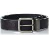 imageLucky Brand Mens Reversible Genuine Leather Belt  Classic  Casual  Dress  Everyday  Western  Metal BuckleWestern Reversible  BrownBlack