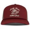 imageLucky Brand Trucker Hat  Snapback  Adjustable  Mesh Back  Retro  Baseball Cap  Golf  Fishing  American HeritageLucky Rose  Red