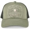 imageLucky Brand Trucker Hat  Snapback  Adjustable  Mesh Back  Retro  Baseball Cap  Golf  Fishing  American HeritageVintage Trucker  Moss