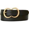 Double Ring Statement Buckle - Black