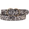 imageLucky Brand Womens Leather Belt  Leather  Trend  Stylish  Classic  Modern  Jeans  Pants  Skirt  DressHaircalf  Zebra