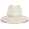 imageLucky Brand Womens Summer Straw Wide Brim Boater Panama Adjustable Hat One Size Fits Most Leather TieCream