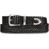 imageLucky Brand Womens WesternInspired Leather Belt  Classic  American Heritage  Casual  Vintage  CowboyBraided  Black