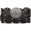 imageLucky Brand Womens WesternInspired Leather Belt  Classic  American Heritage  Casual  Vintage  CowboyGrommet Concho  Black