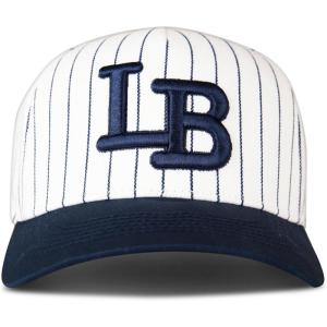 imageLucky Brand Classic Cotton Adjustable  Dad Hat  Baseball Cap  Fishing  Low Profile  5 Panel DesignEmbroidered Lb Logo  Pin Stripe