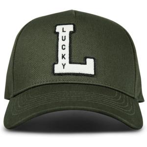 imageLucky Brand Classic Cotton Adjustable  Dad Hat  Baseball Cap  Fishing  Low Profile  5 Panel DesignVintage Embroidered  Olive