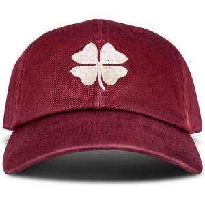 imageLucky Brand Classic Cotton Hat  Adjustable  Dad Hat  Baseball Cap  Golf  Fishing  Low Profile  5 Panel DesignClover  Brick