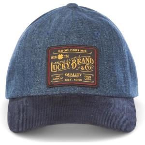 imageLucky Brand Classic Cotton Hat  Adjustable  Dad Hat  Baseball Cap  Golf  Fishing  Low Profile  5 Panel DesignVintage Denim  Navy