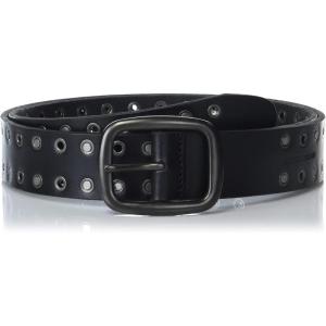 imageLucky Brand Mens Genuine Leather Belt  Classic  Casual  Everyday  Western  American Heritage  Metal BuckleGrommet and Stud  Black