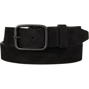 imageLucky Brand Mens Jeans Leather Belt Classic Casual Dress Everyday American Heritage Genuine Leather Metal BuckleDistressed Suede  Black