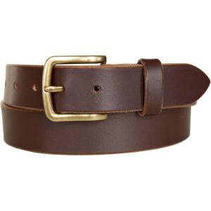 imageLucky Brand Mens Jeans Leather Belt Classic Casual Dress Everyday American Heritage Genuine Leather Metal BuckleRaw Edge  Brown