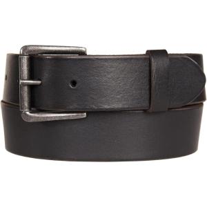 imageLucky Brand Mens Jeans Leather Belt Classic Casual Dress Everyday American Heritage Genuine Leather Metal BuckleRoller Buckle With Rivets  Black