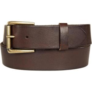imageLucky Brand Mens Jeans Leather Belt Classic Casual Dress Everyday American Heritage Genuine Leather Metal BuckleRoller Buckle With Rivets  Brown