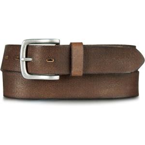 imageLucky Brand Mens Jeans Leather Belt Classic Casual Dress Everyday American Heritage Genuine Leather Metal BuckleWeathered  Brown