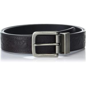 imageLucky Brand Mens Reversible Genuine Leather Belt  Classic  Casual  Dress  Everyday  Western  Metal BuckleWestern Reversible  BrownBlack