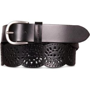 imageLucky Brand Womens Embroidered Leather Belt  Stylish  Classic  WesternInspired  American Heritage  Jean  PantPerforated Leather  Black