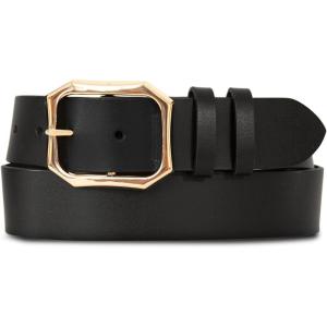 imageLucky Brand Womens Fashion Leather Belt  Stylish  Trend  Classic  Modern  Jean  Pant  Skirt  DressHigh Shine  Black